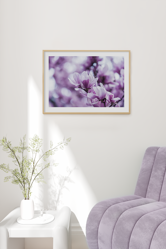 Purple Magnolia Poster
