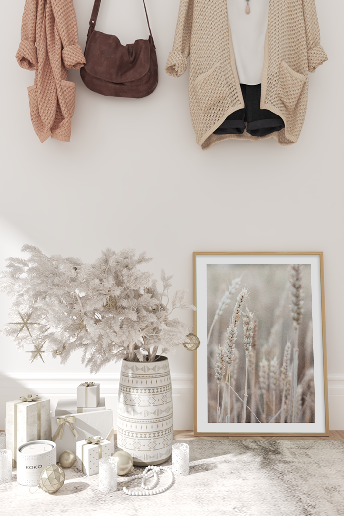 Beige Wheat Poster