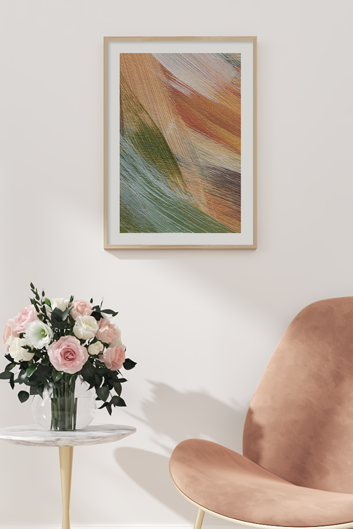 Abstract Warm Spring Poster