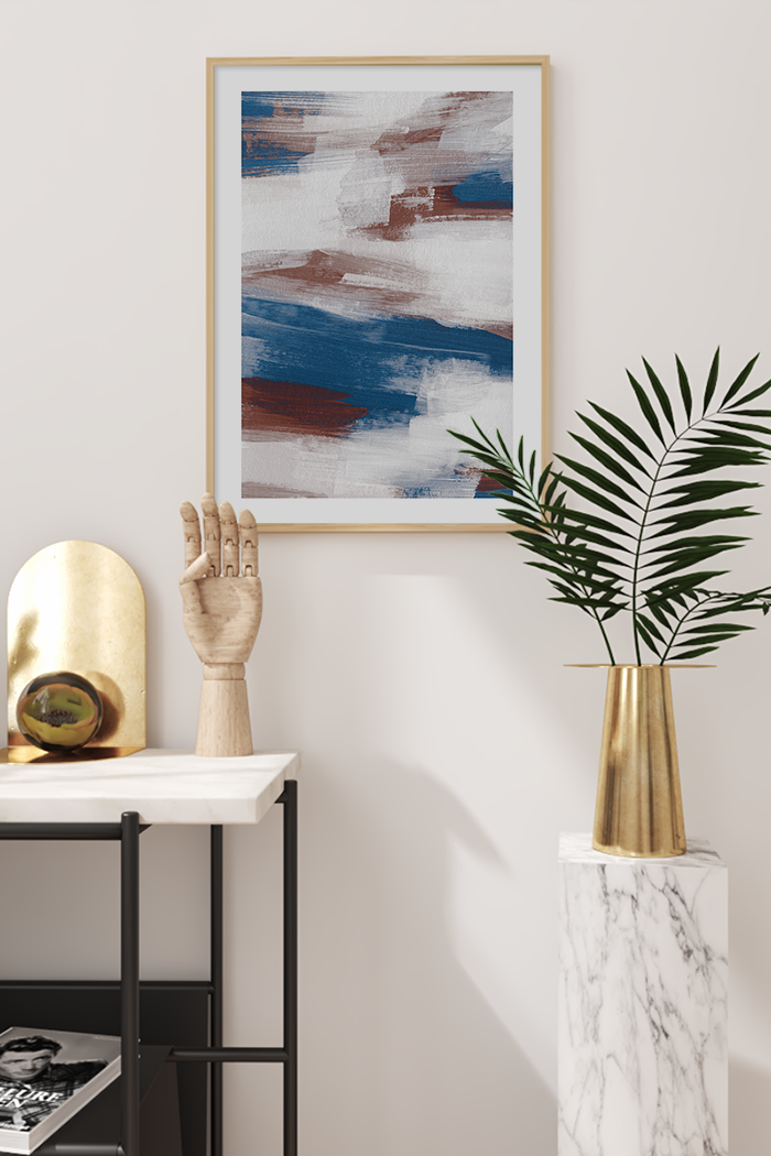 Blue Abstract Poster