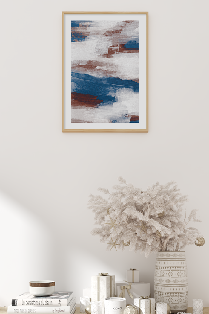 Blue Abstract Poster