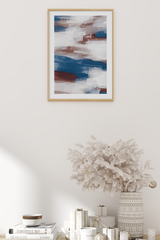 Blue Abstract Poster