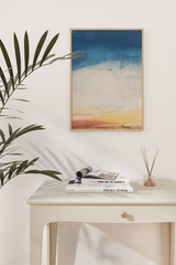 Blue Canvas Art Poster