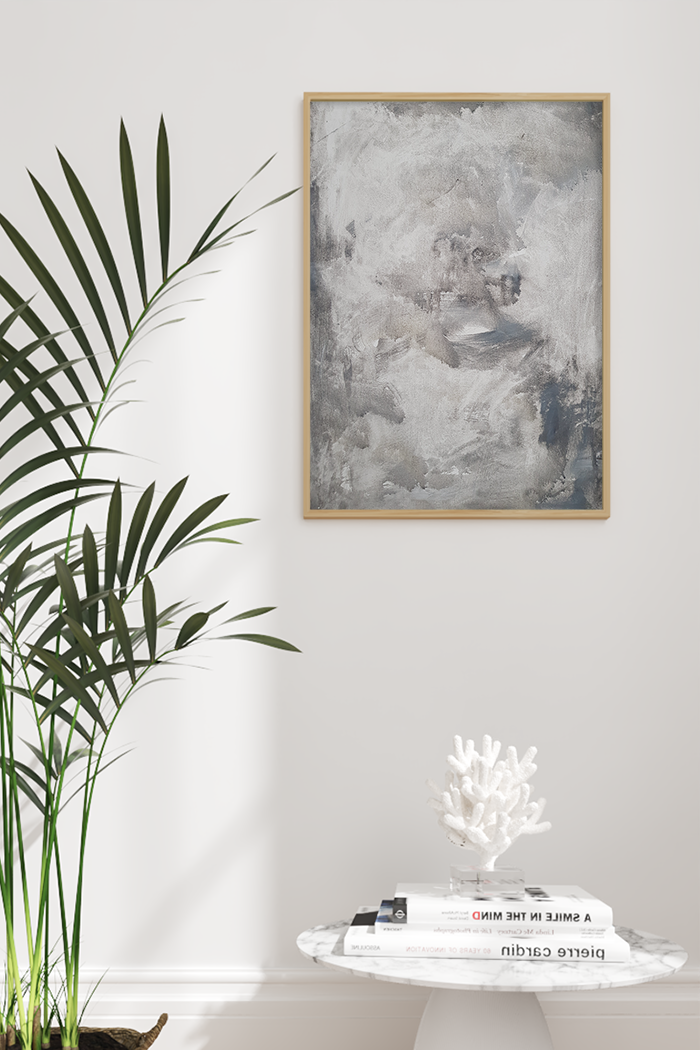 Misty Grey Oil Print