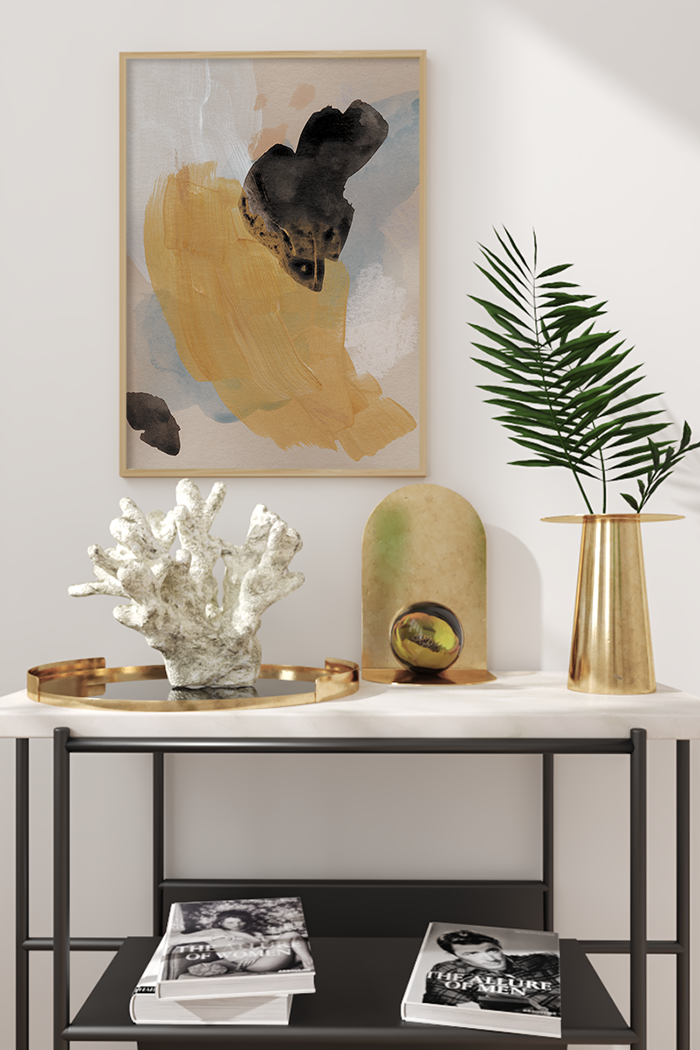 Yellow Watercolor Print