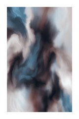 Misty Illusory Abstract Poster