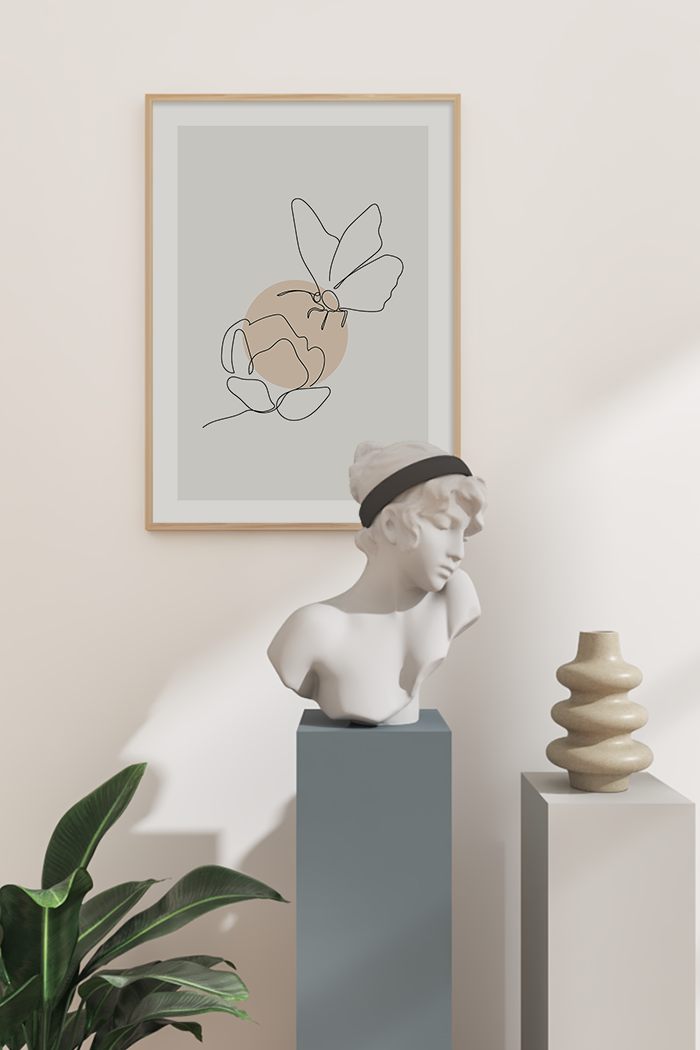 Butterfly Lines Poster