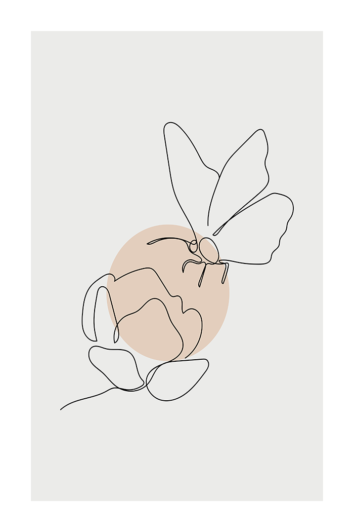 Butterfly Lines Poster