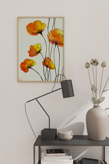 Abstract Carnation Poster