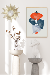 Abstract Orange Shape Poster