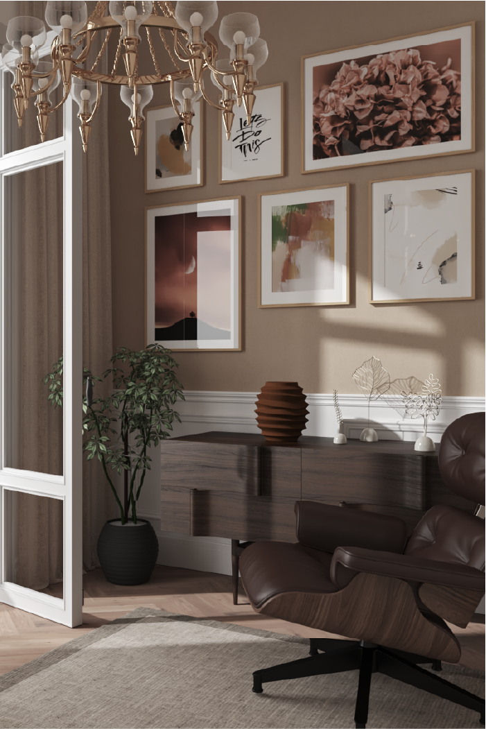 Beige Watercolor Poster