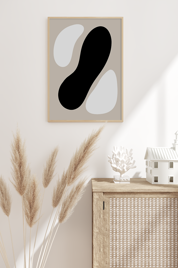 Neutral Soft Shapes Poster