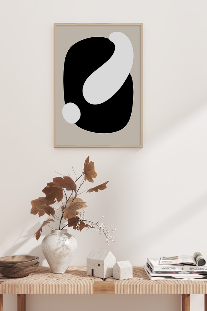Neutral Soft Shapes Poster No.3