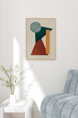Abstract Vintage Geometric Poster