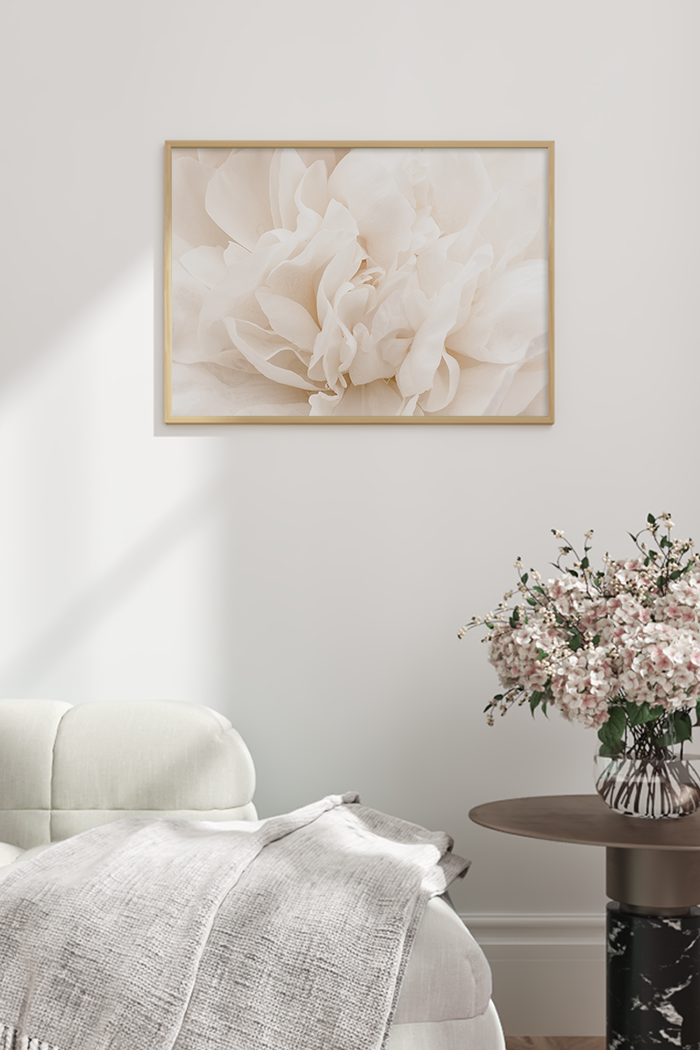 Blooming White Flower Poster