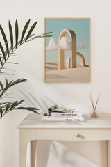 Desert Yellow Door Poster