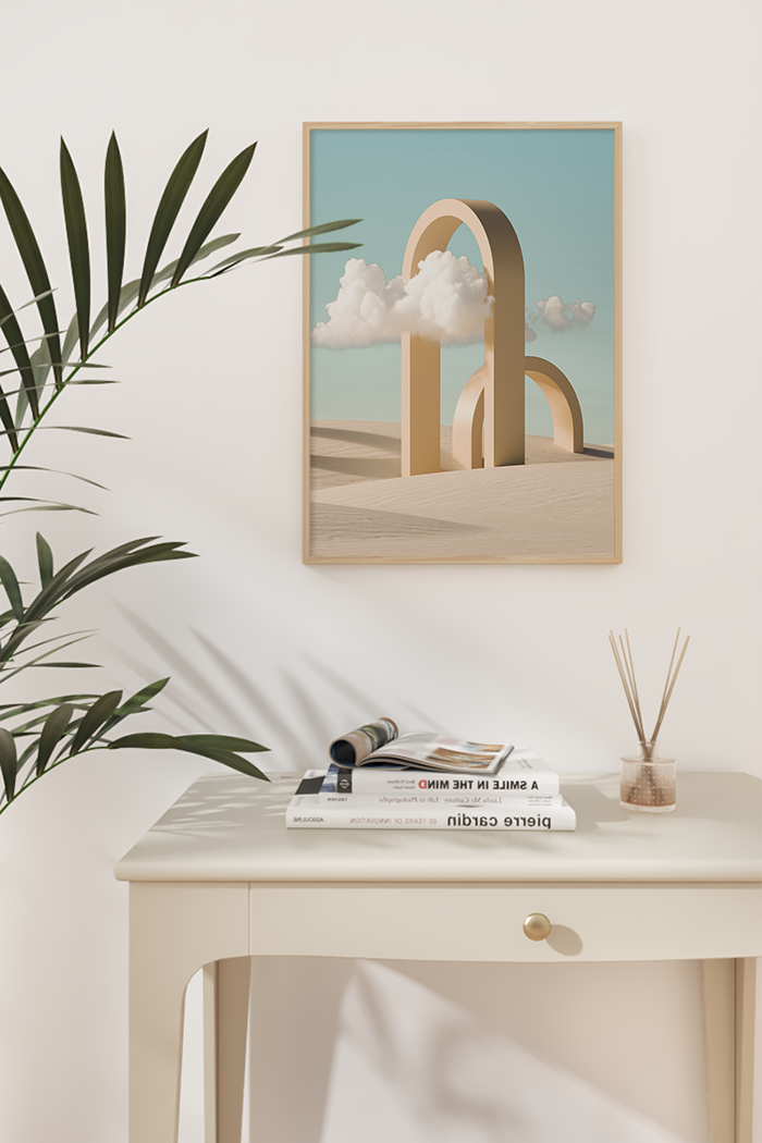Desert Yellow Door Poster