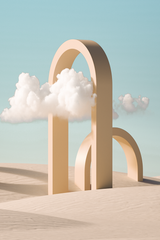 Desert Yellow Door Poster
