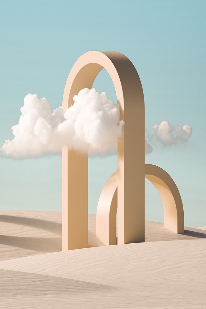 Desert Yellow Door Poster