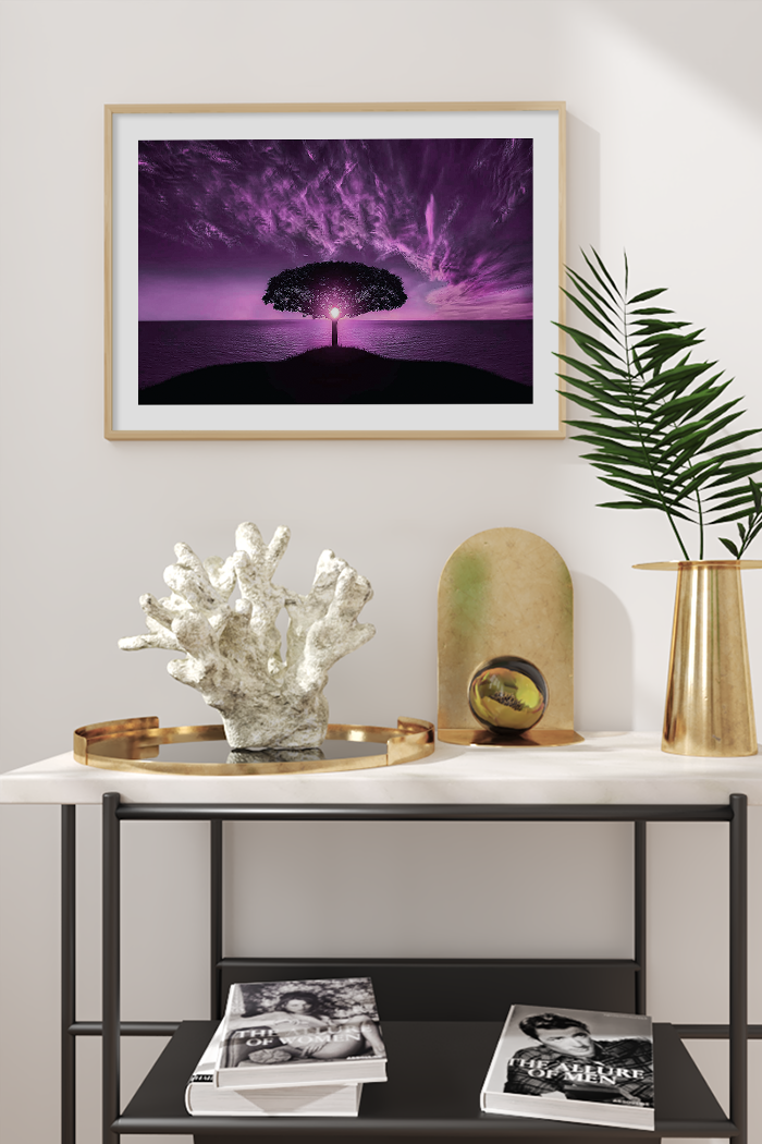 Stunning Purple Sky Poster