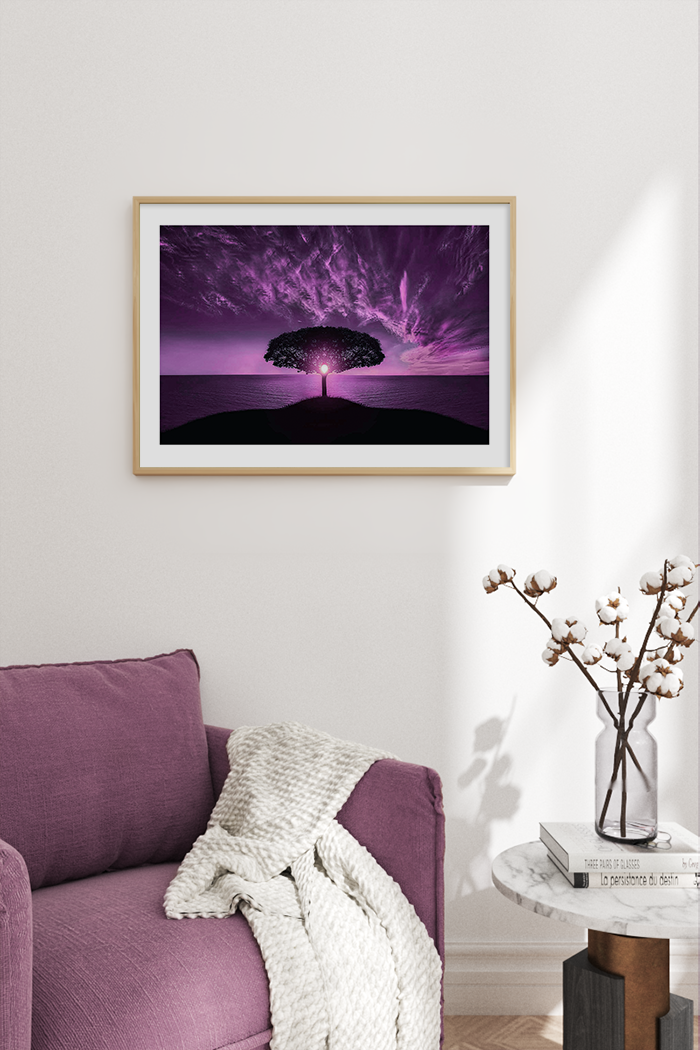 Stunning Purple Sky Poster