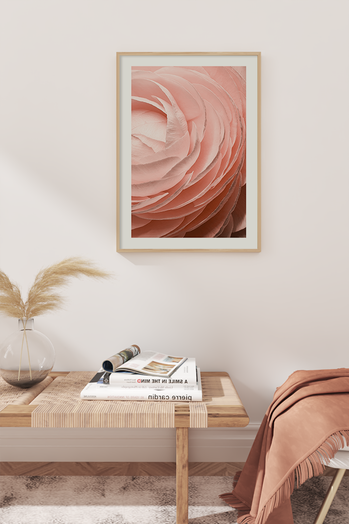 Light Pink Rose Detail Poster