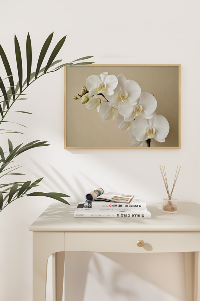 White Orchid Poster
