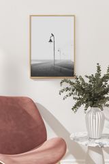 Misty Pier Poster