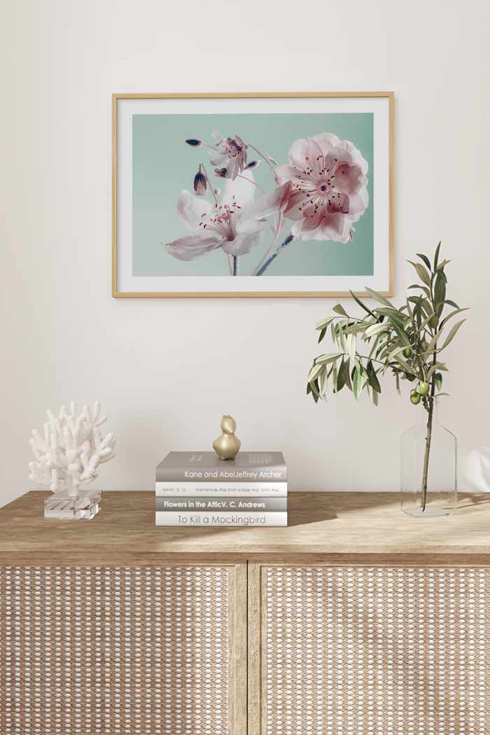 Pink Plum Bossom Poster