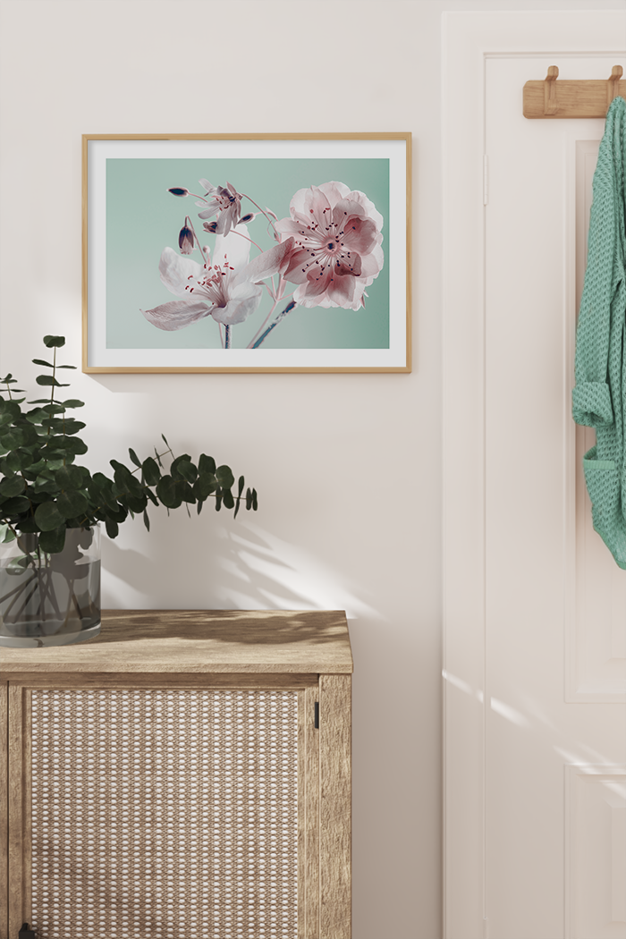 Pink Plum Bossom Poster