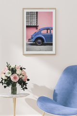 Navy Car Poster