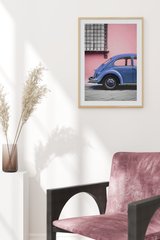 Navy Car Poster