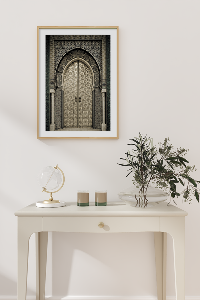 Vintage Arch Door Poster