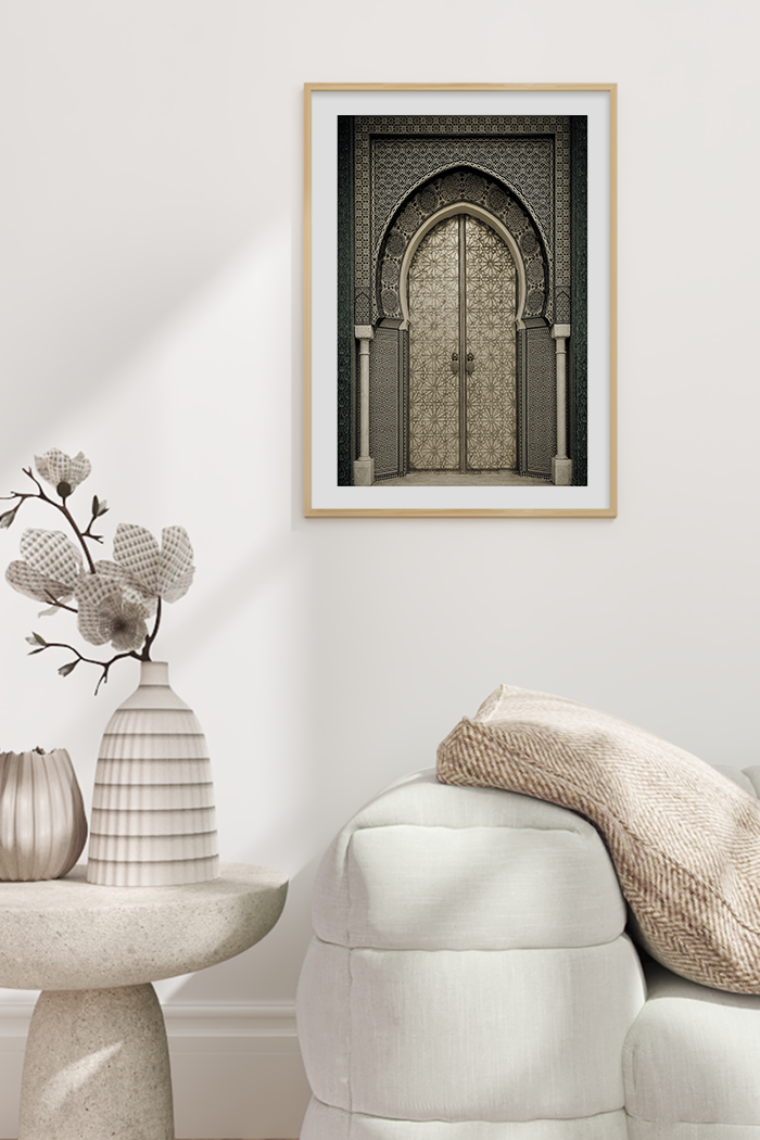 Vintage Arch Door Poster