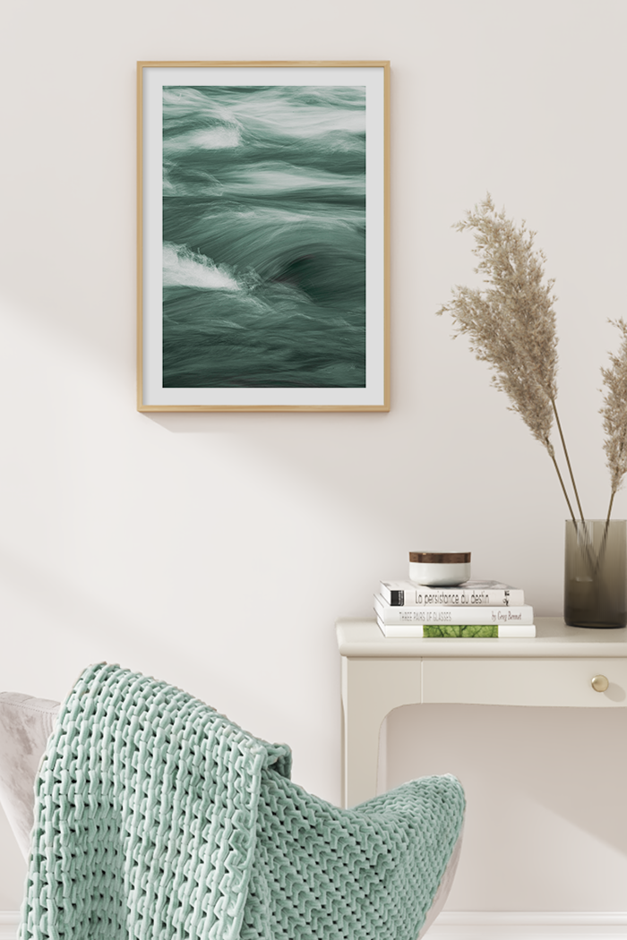 Violent Mintgreen Waves Poster