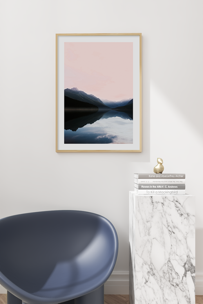 Silent Blue Lake Poster