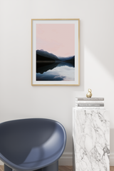 Silent Blue Lake Poster