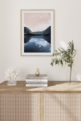 Mountain Scenery Reflection Poster