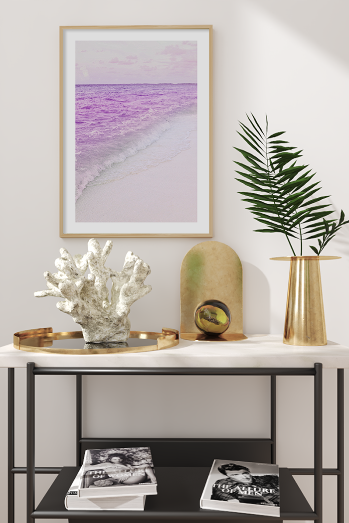 Purple Wave Poster