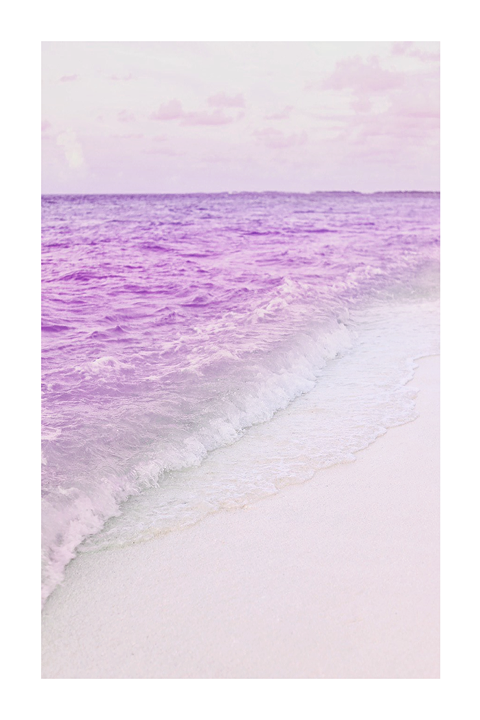 Purple Wave Poster