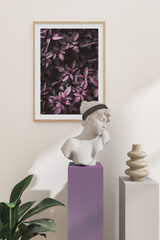 Dark Botanical Leaves Poster