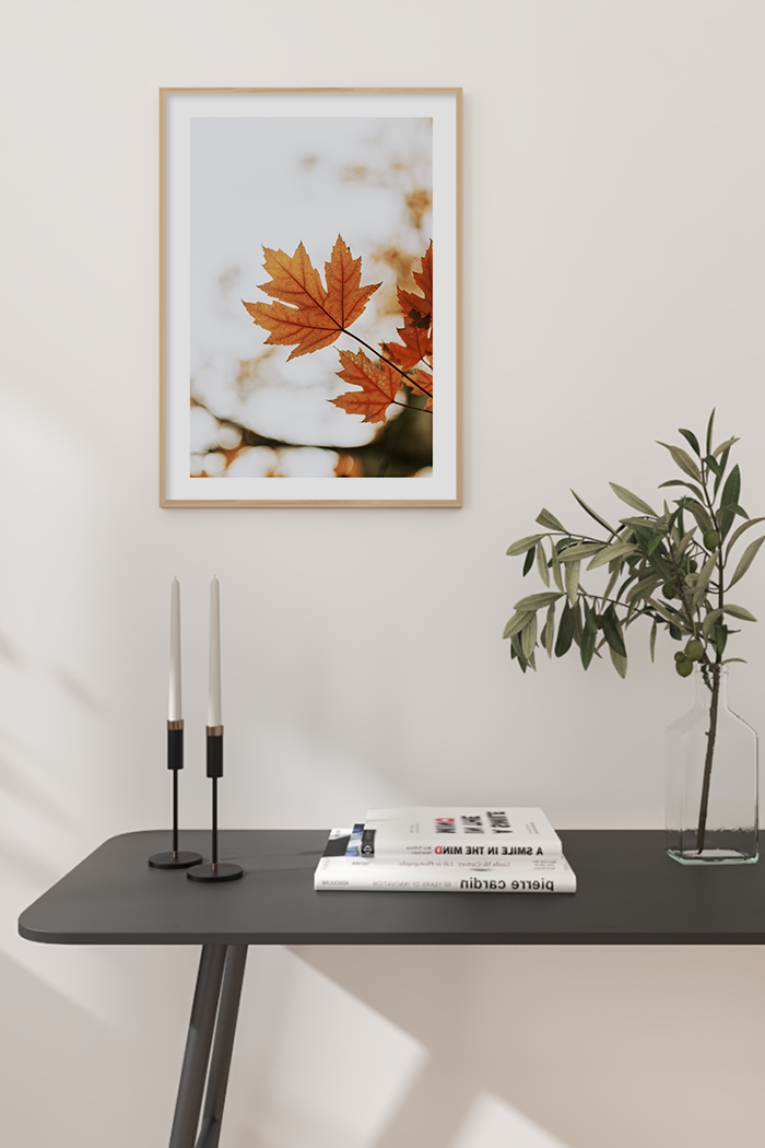 Maple Leaf Close Up Poster
