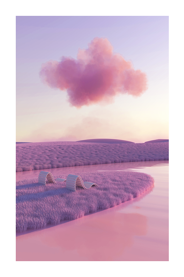 Purple Dreamland Poster