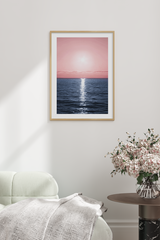 Pink Blue Ocean Poster