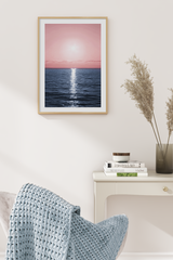 Pink Blue Ocean Poster