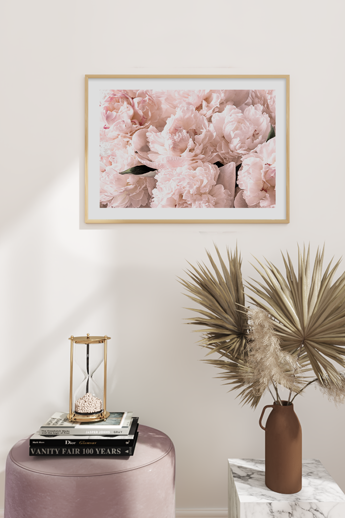Paeonia Flowers Poster