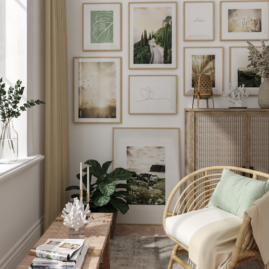 Farmhouse Wall Decor Green Nature Wall Art Botanical Pictures for Living Room Gallery Wall