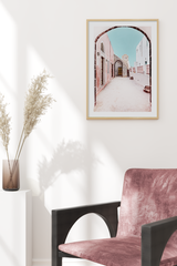 Seaside Arch Door Poster