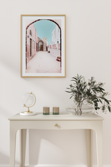 Seaside Arch Door Poster