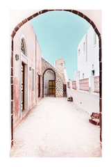 Seaside Arch Door Poster